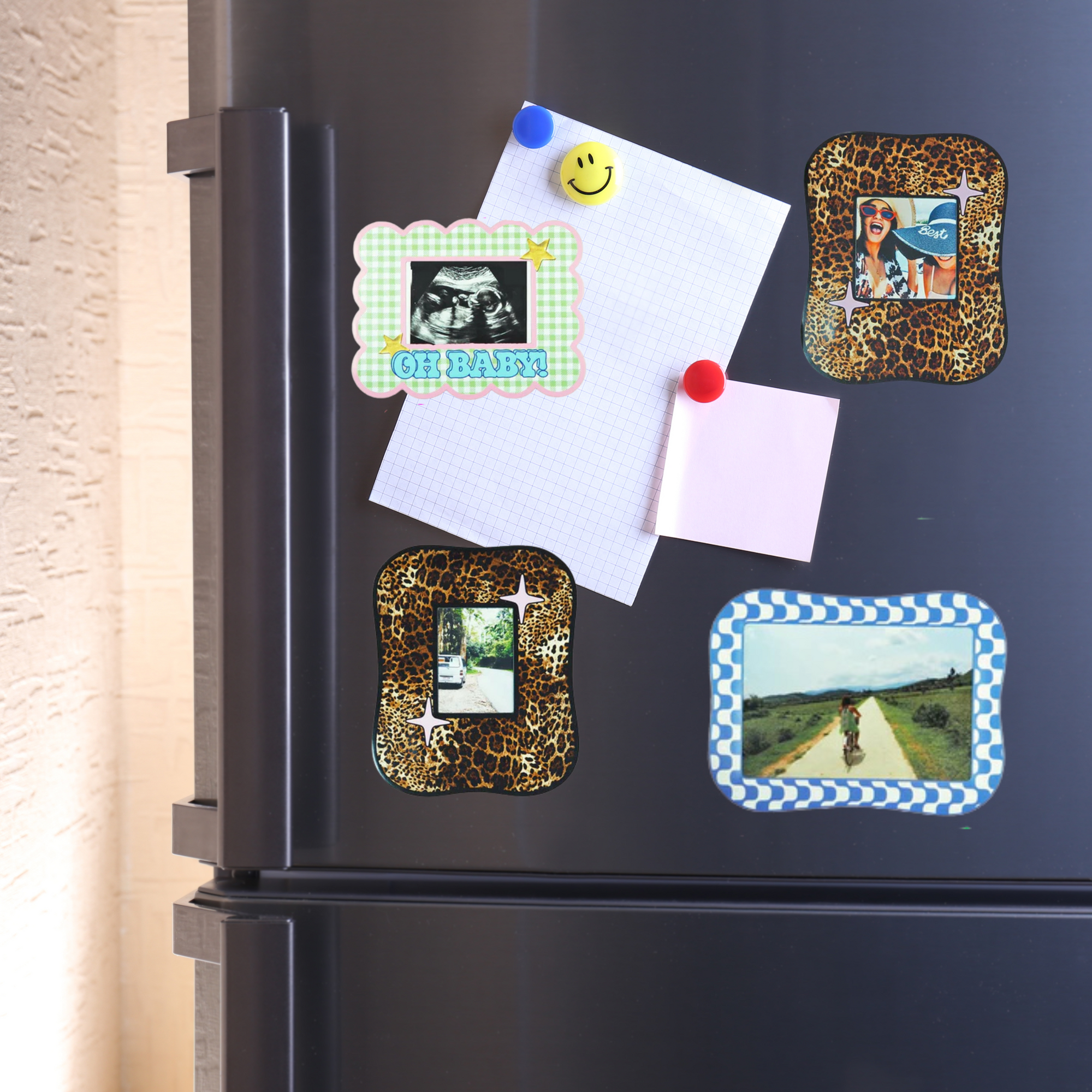 Blue Wavey Magnet Frame 6 x 4-New Arrivals 2025-Little Fish Co.