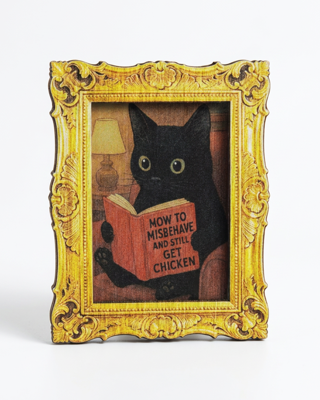 Reading Cat Fridge magnet