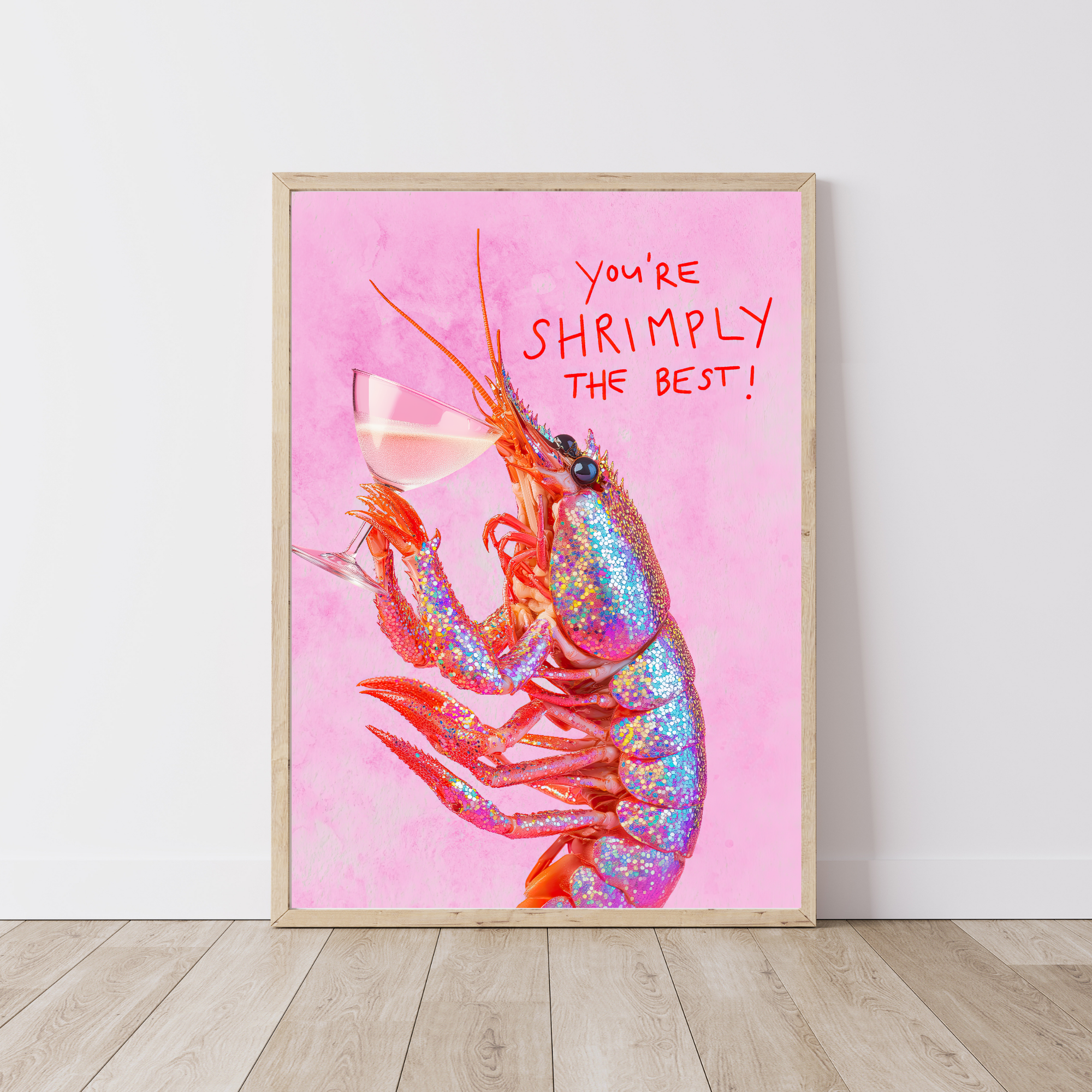 You're "Shrimply" The Best Art Print-Top 30 Art-Little Fish Co.