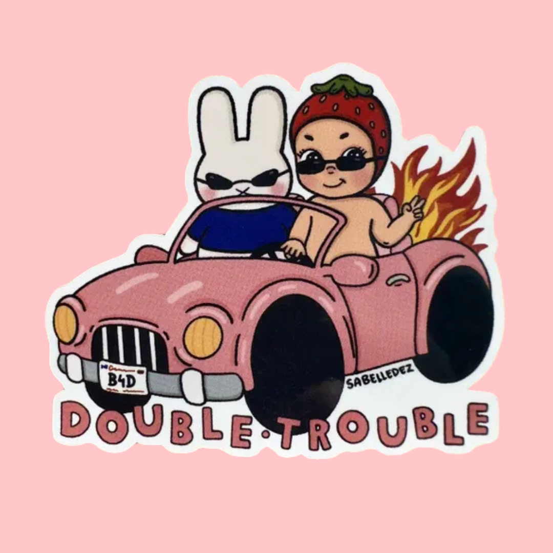 Double Trouble Sticker-Top 30 Stationary-Little Fish Co.