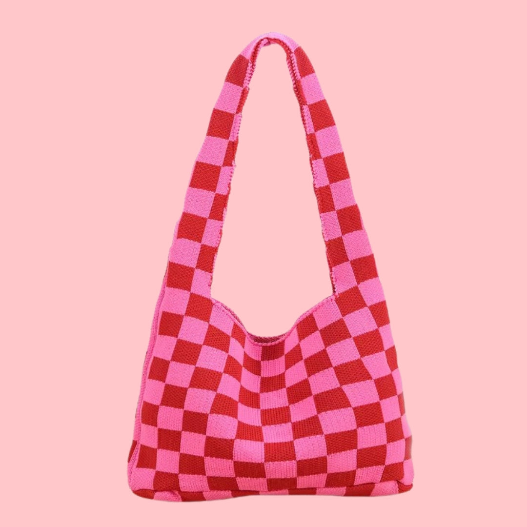 Las Vegas Slouch Bag - Pink / Red-New Arrivals-Little Fish Co.