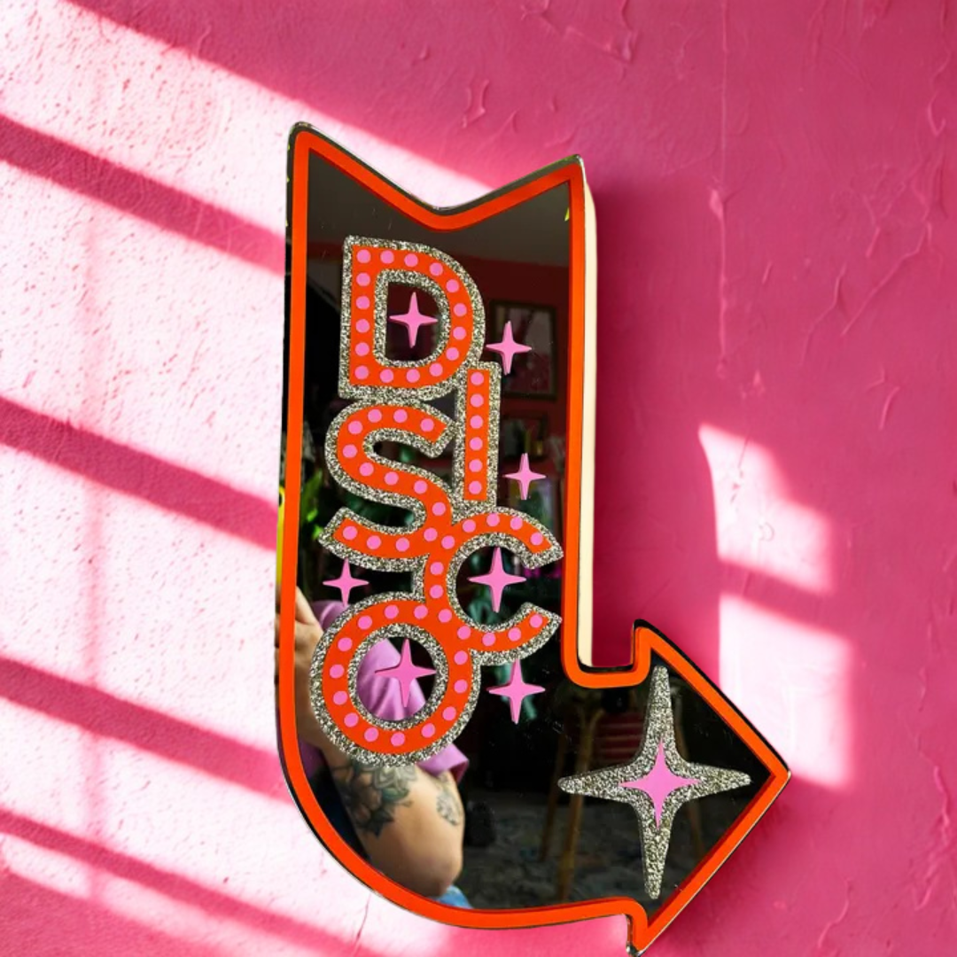 Disco Motel sign Mirror-New Arrivals 2025-Little Fish Co.