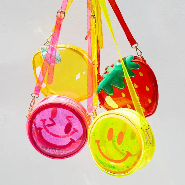 Jelly Smiley face in Yellow-New Arrivals 2025-Little Fish Co.