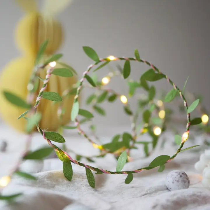 Green Leaf Fairy Light String-Little Fish Co.