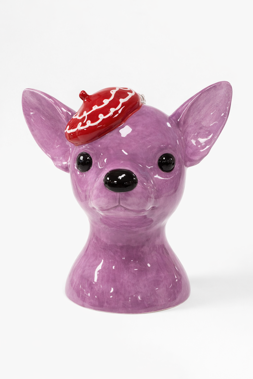 Purple Dog Vase