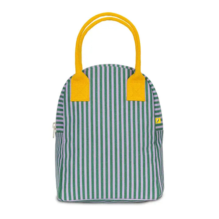 Machine washable Zipper lunch bag - Candy stripe