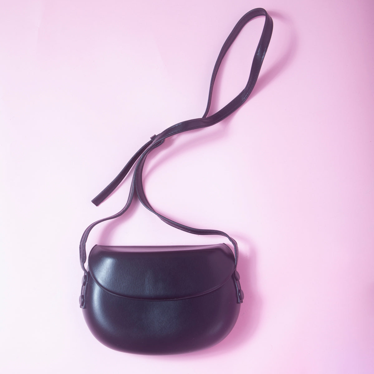 Button bag - mini retro cross body Black-Top 30 Fashion-Little Fish Co.