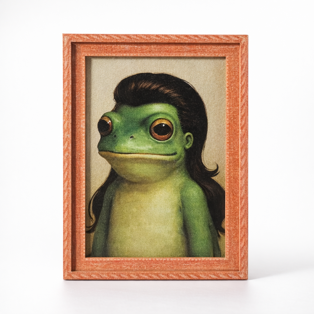 Brown Frog fridge magnet