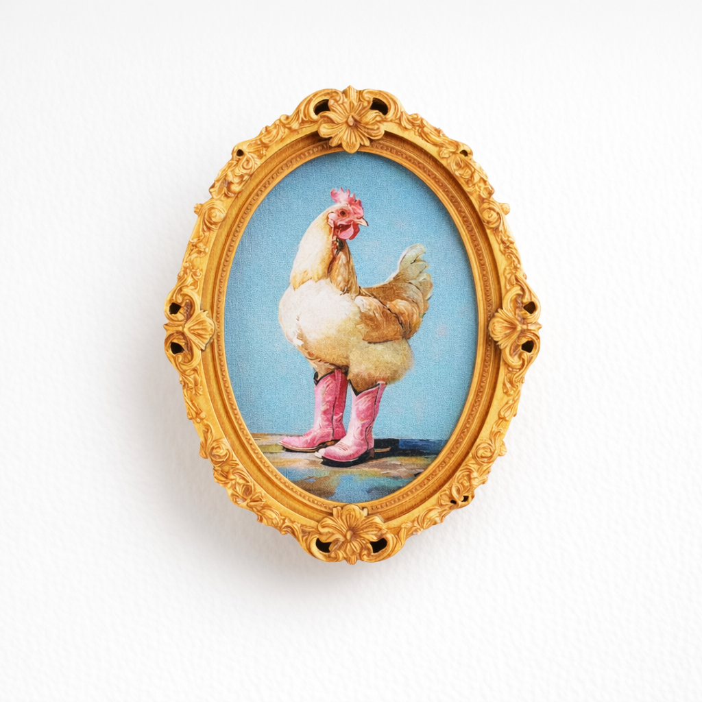 Cowboy Rooster  fridge magnet