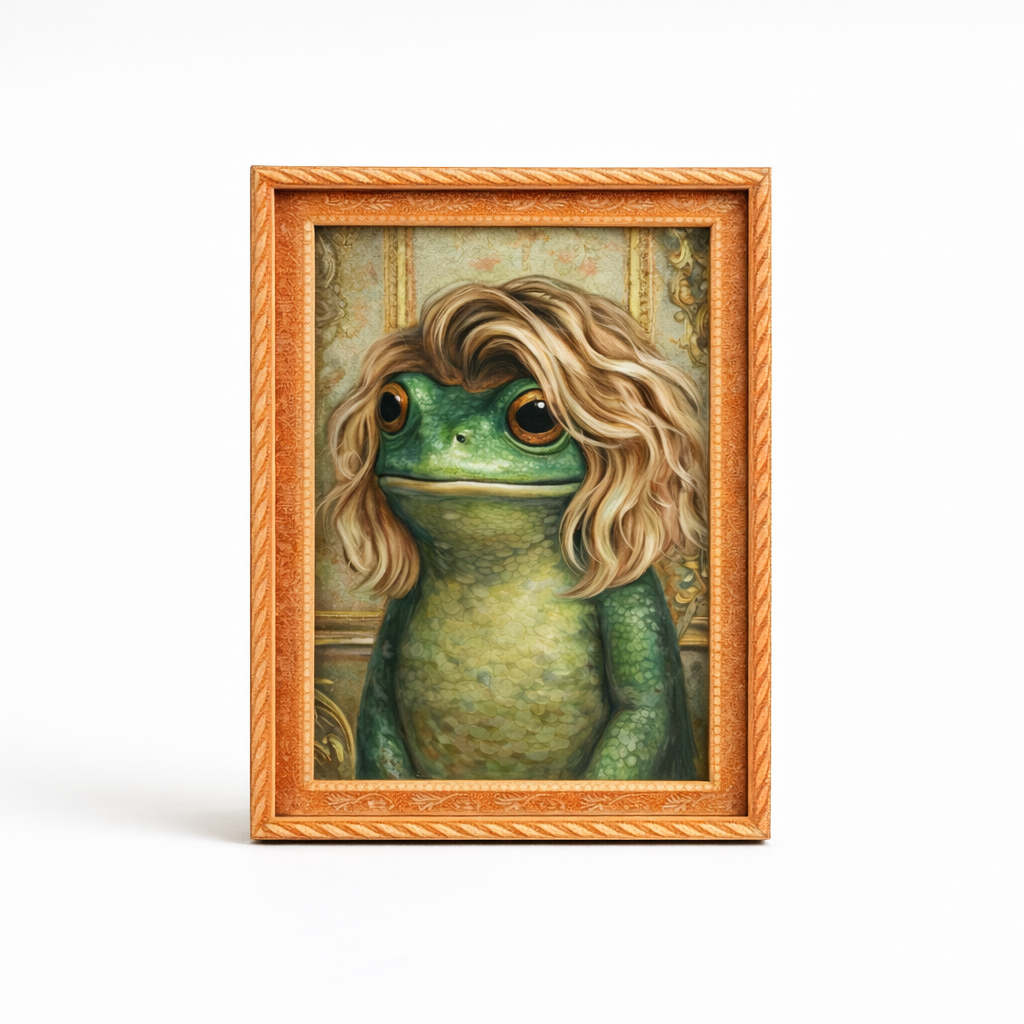 Blonde Frog fridge magnet