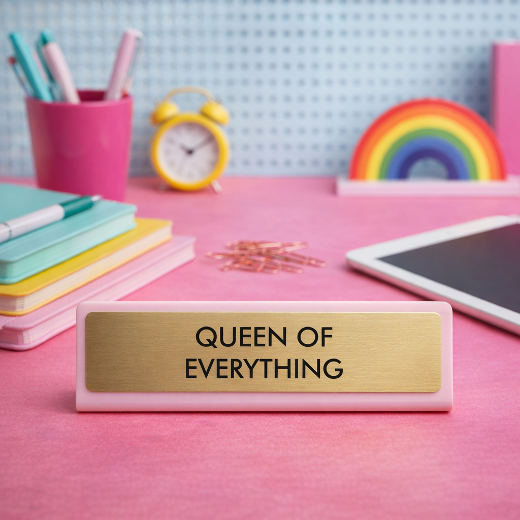 Queen Desk Sign