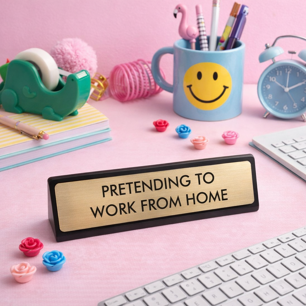 Pretending Desk Sign