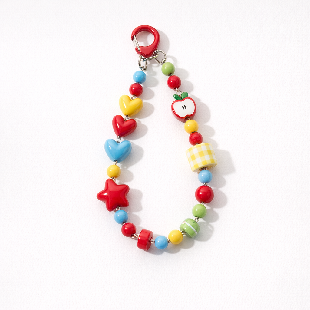 Chunky beaded Bag Charms - Colours assorted
