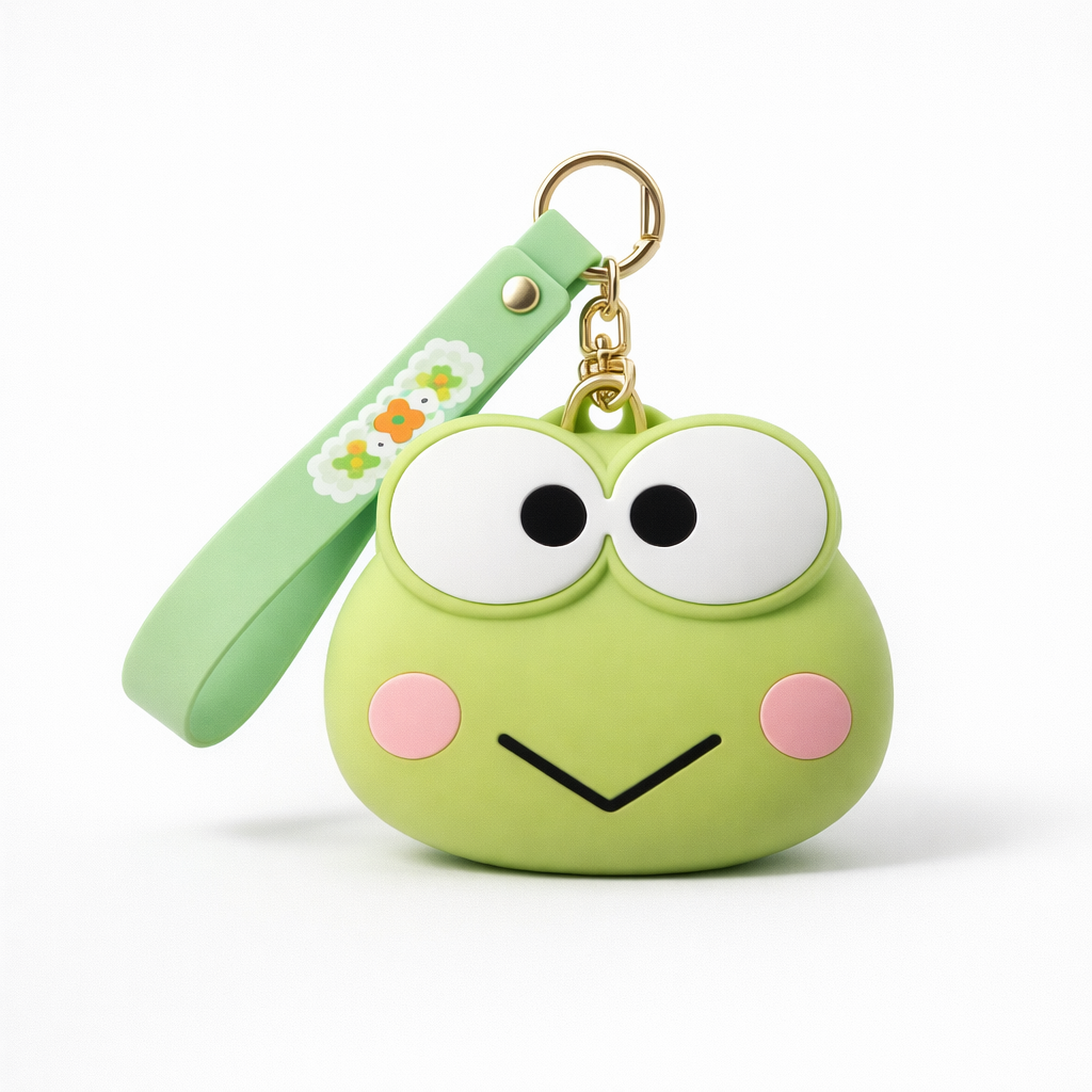 Silicon Frog Key Chain Wallet Bag Charm