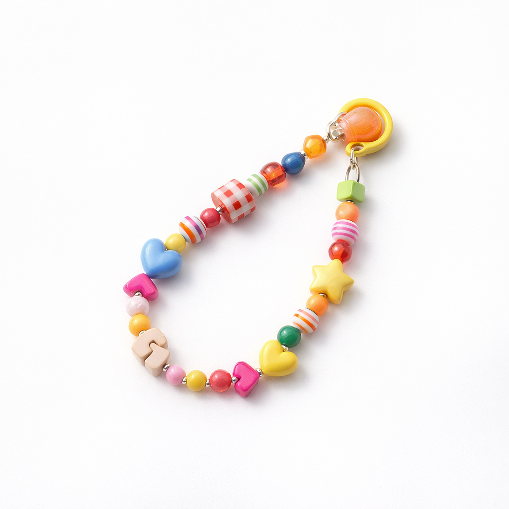 Chunky beaded Bag Charms - Colours assorted