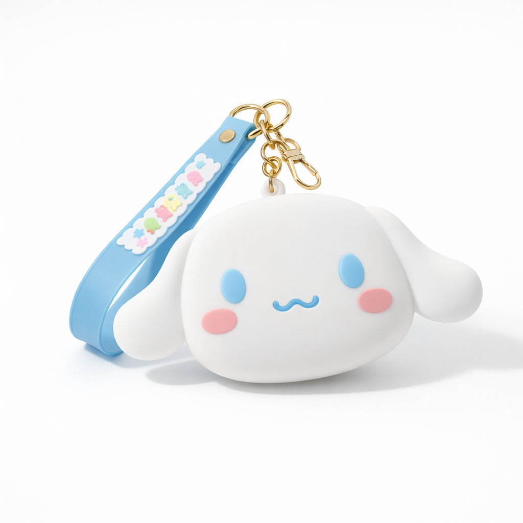 Silicon Pup Key Chain Wallet Bag Charm