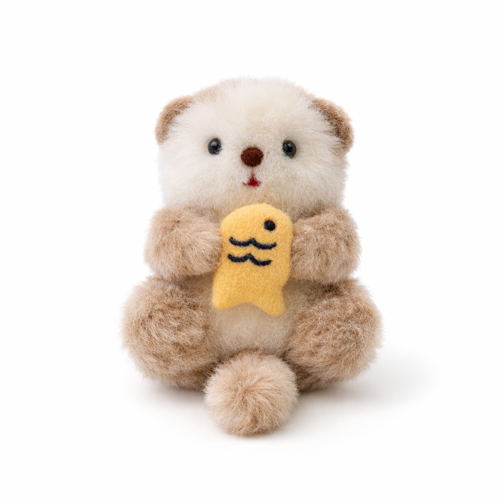 Plush Otter Bag Charm - colours assorted