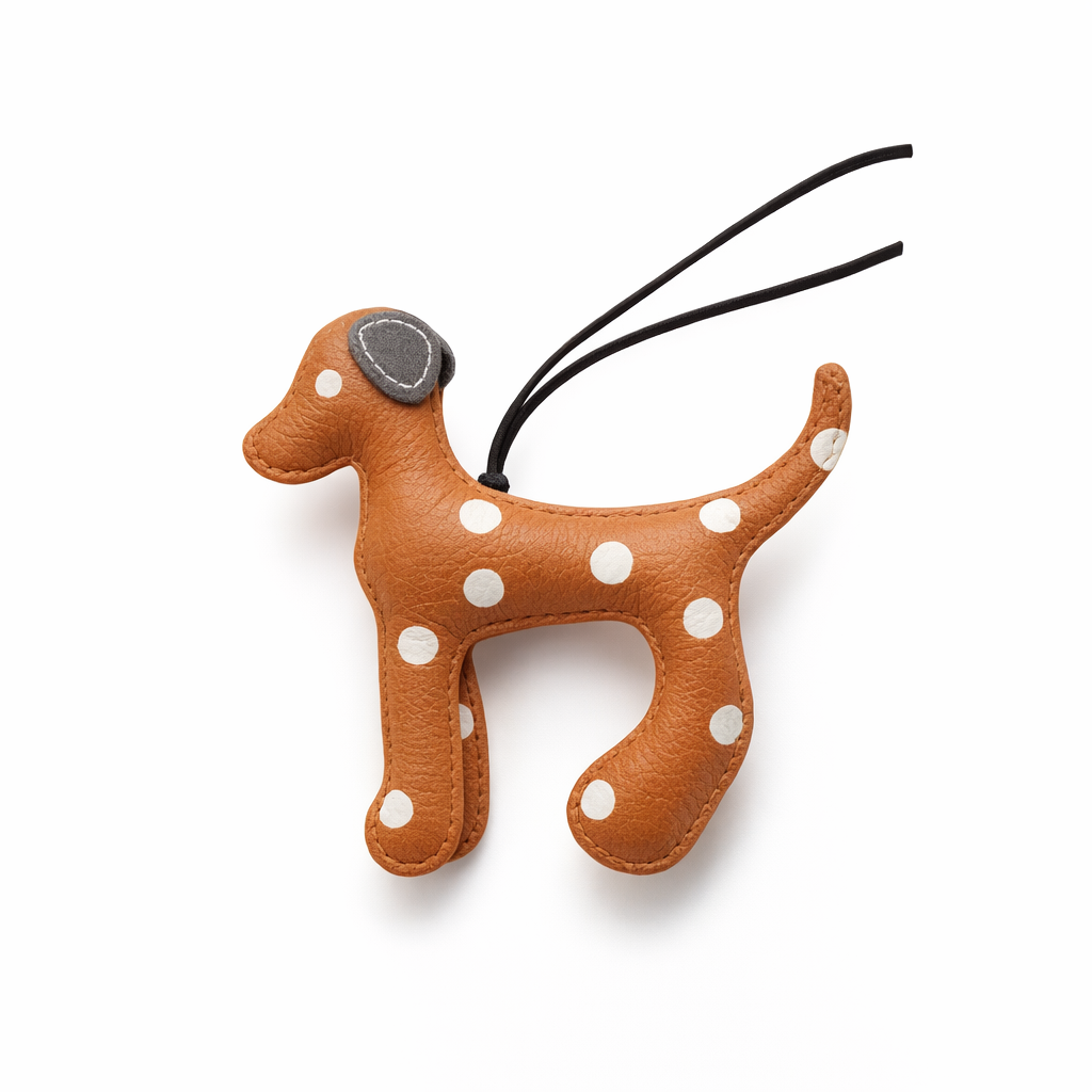 Spotted  dog  Bag Charms - colours assorted