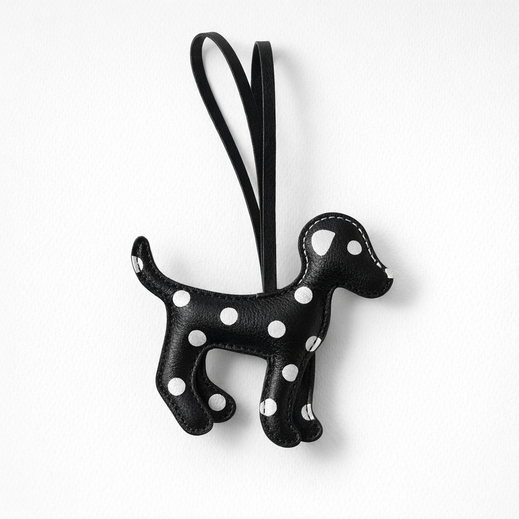 Spotted  dog  Bag Charms - colours assorted