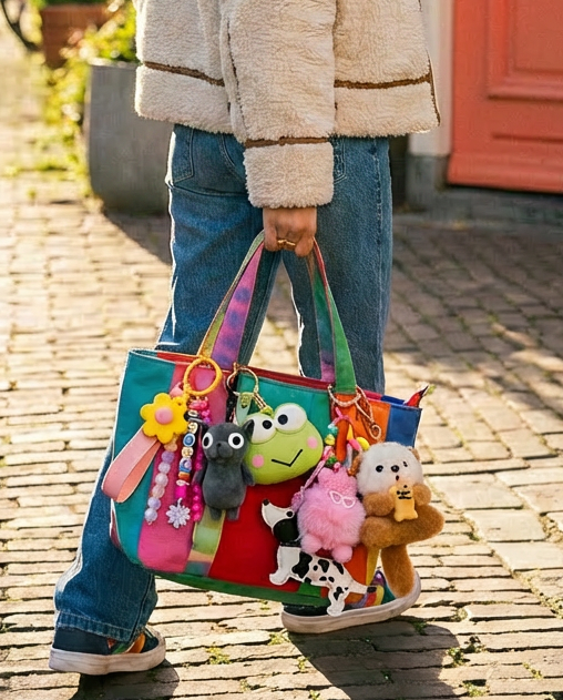 Chihuahua Plush Clip On Bag Charms - Colours assorted