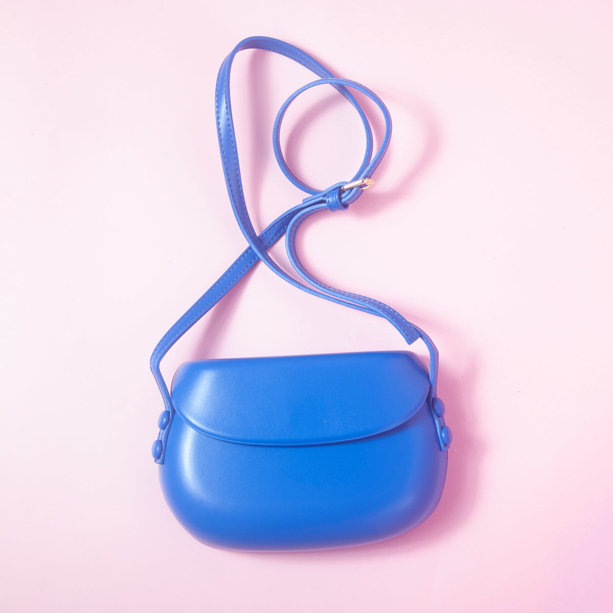 Button bag - mini retro cross body Blue-Top 30 Fashion-Little Fish Co.