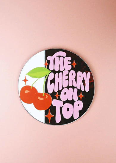 The Cherry on top Mini disc mirror