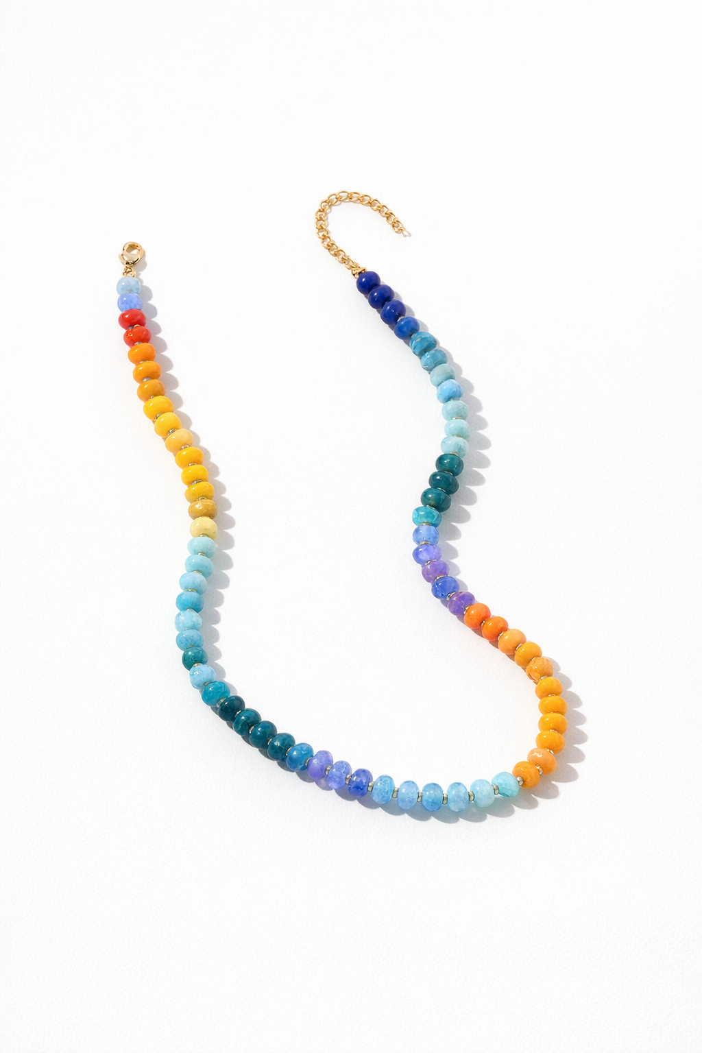 Coloured stone necklace Beach