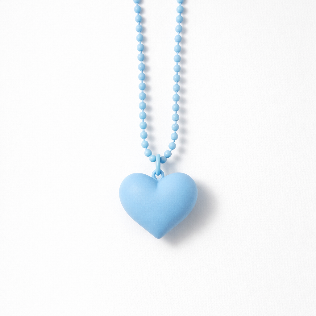 Metal chain Heart Bag Charm Key ring colours assorted