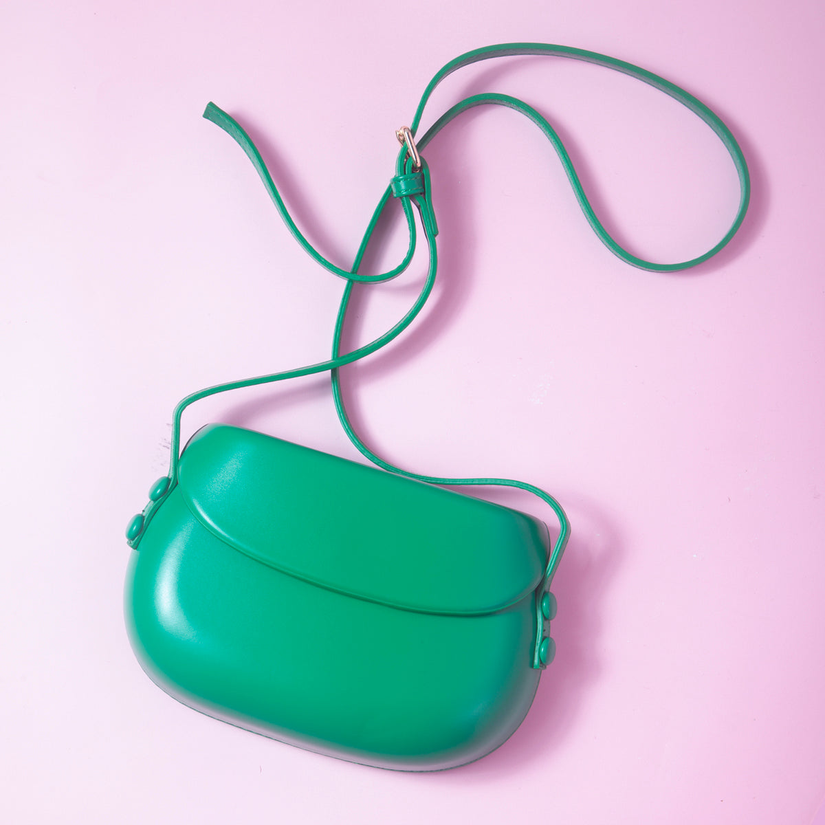Button bag - mini retro cross body Green-Top 30 Fashion-Little Fish Co.