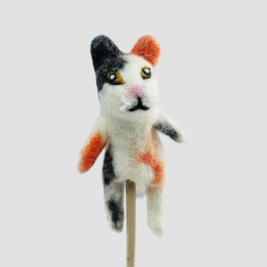 Felt Cat Finger Puppets - Assorted-Little Fish Co.