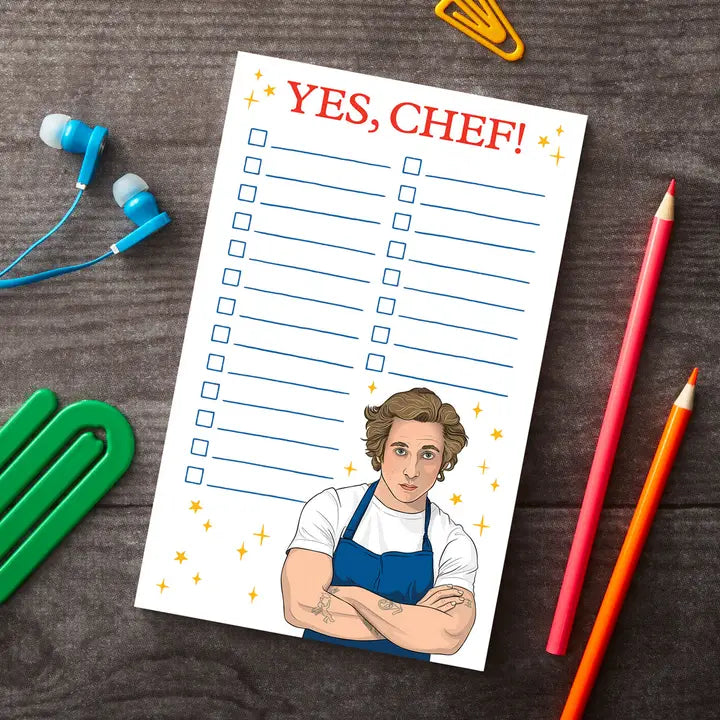 Notepad: Yes, Chef! the Bear Checklist-Little Fish Co.