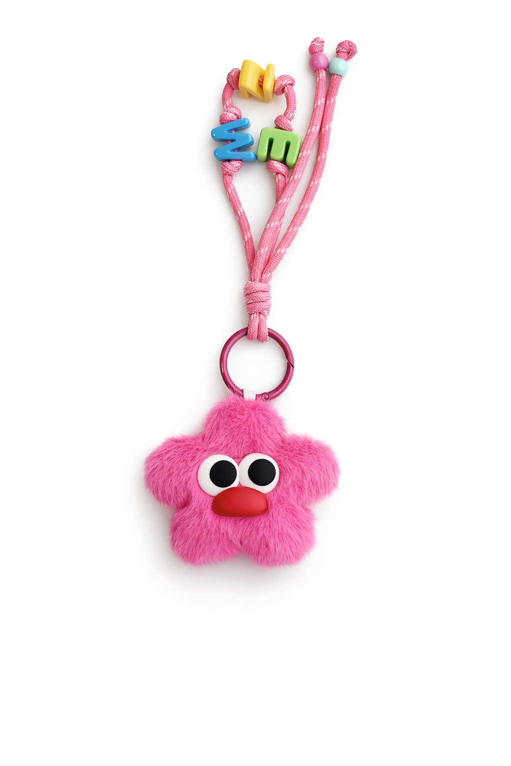 Plush face keycharm