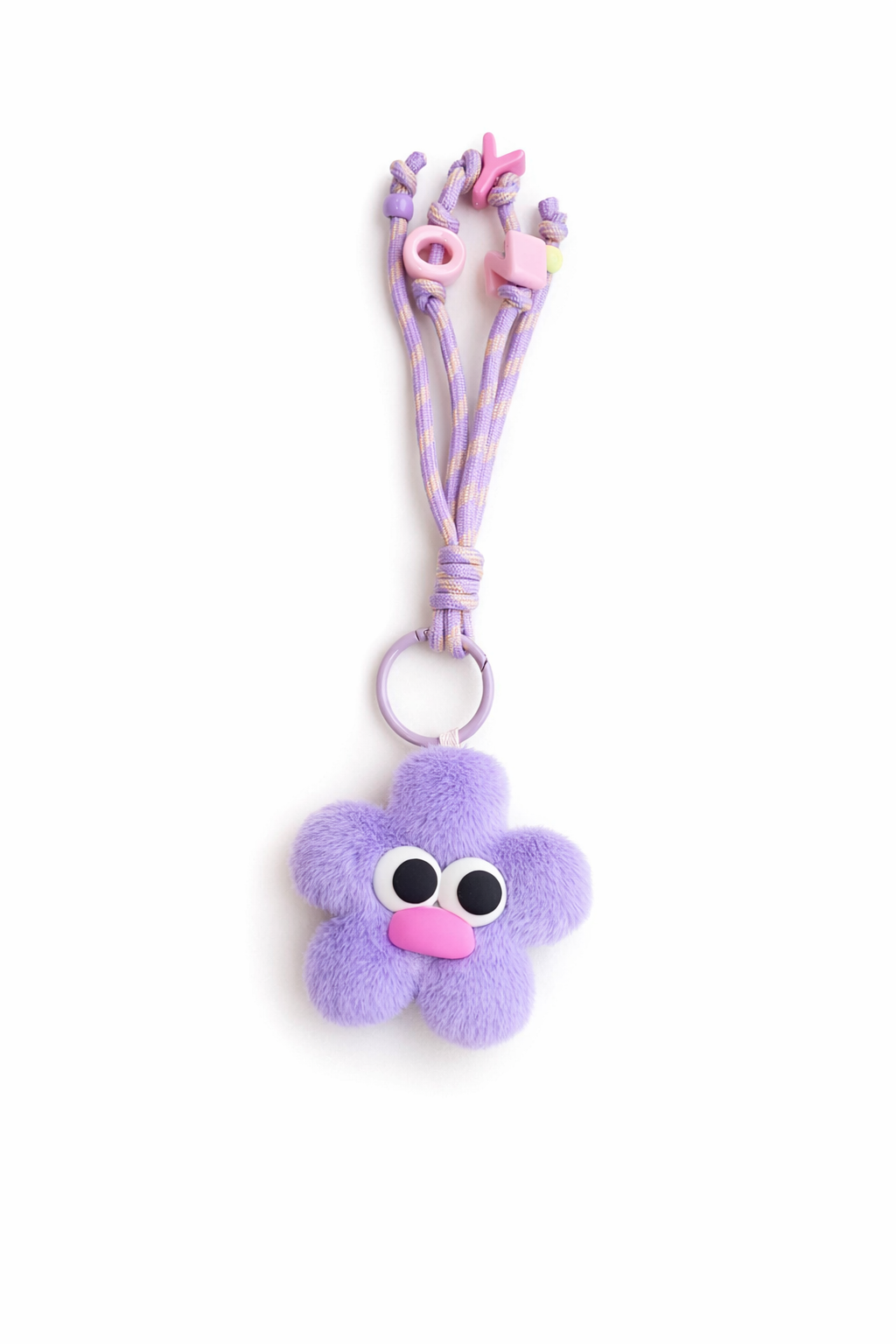 Plush face keycharm