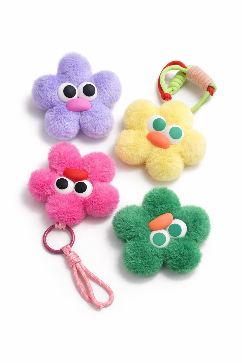 Plush face keycharm