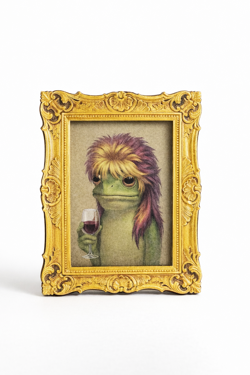 Rocker frog fridge magnet