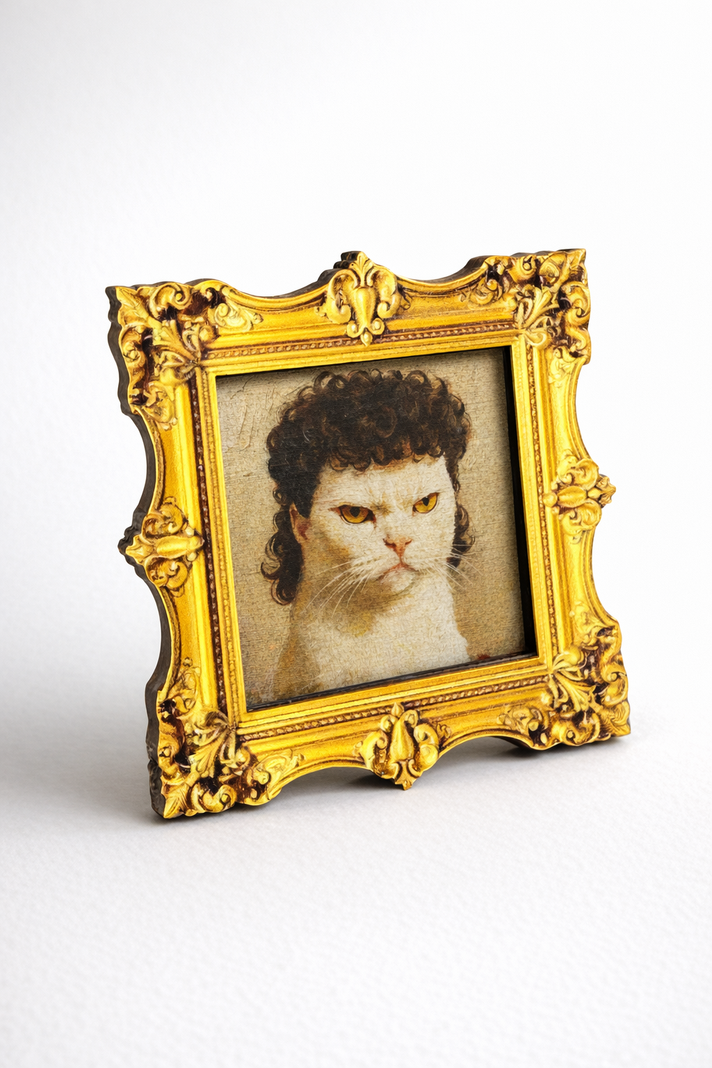 Cat mullet fridge magnet