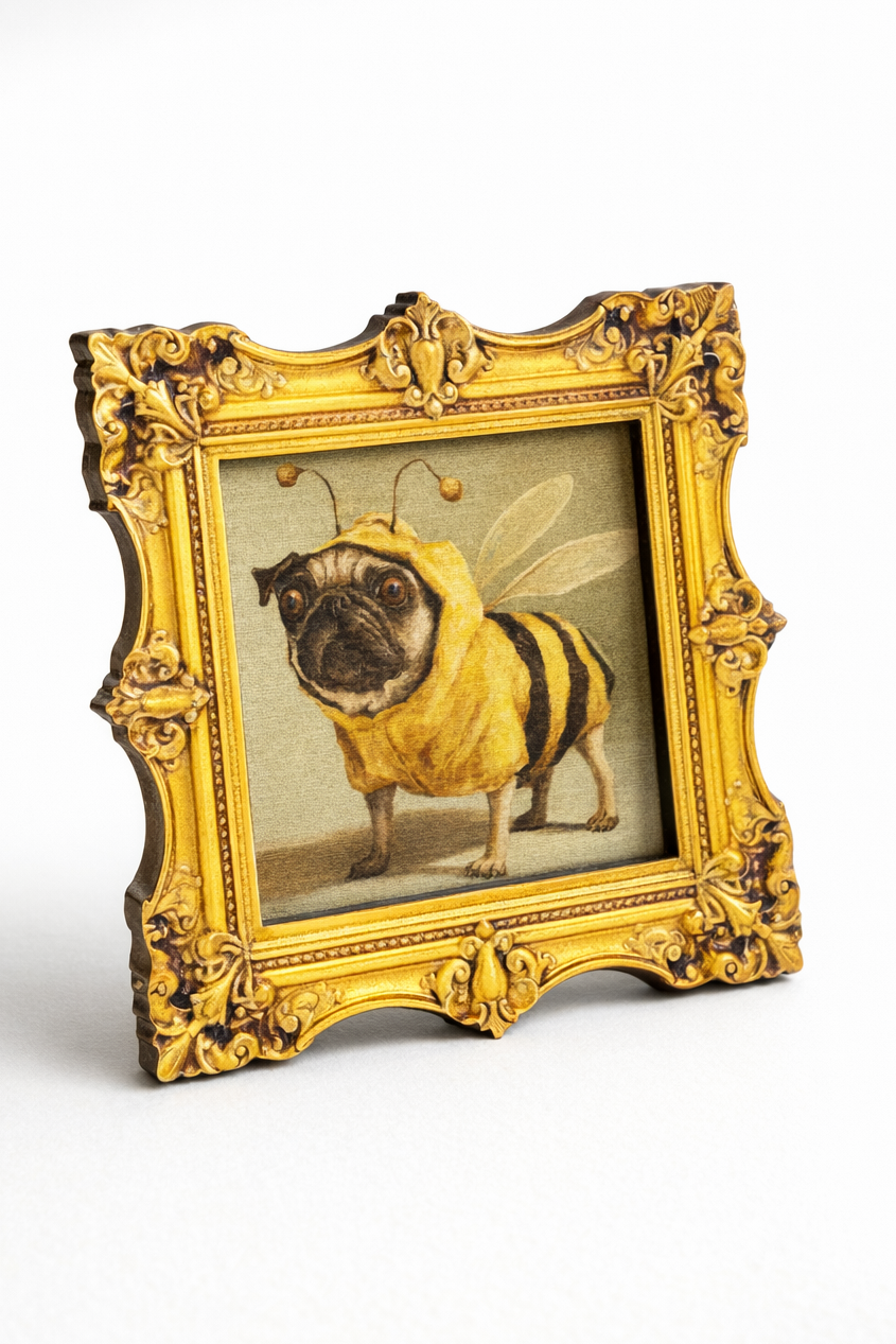 Bee Pug fridge magnet