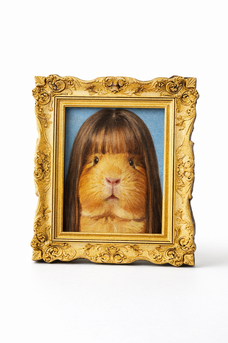 Hamster with bangs V1 fridge magnet