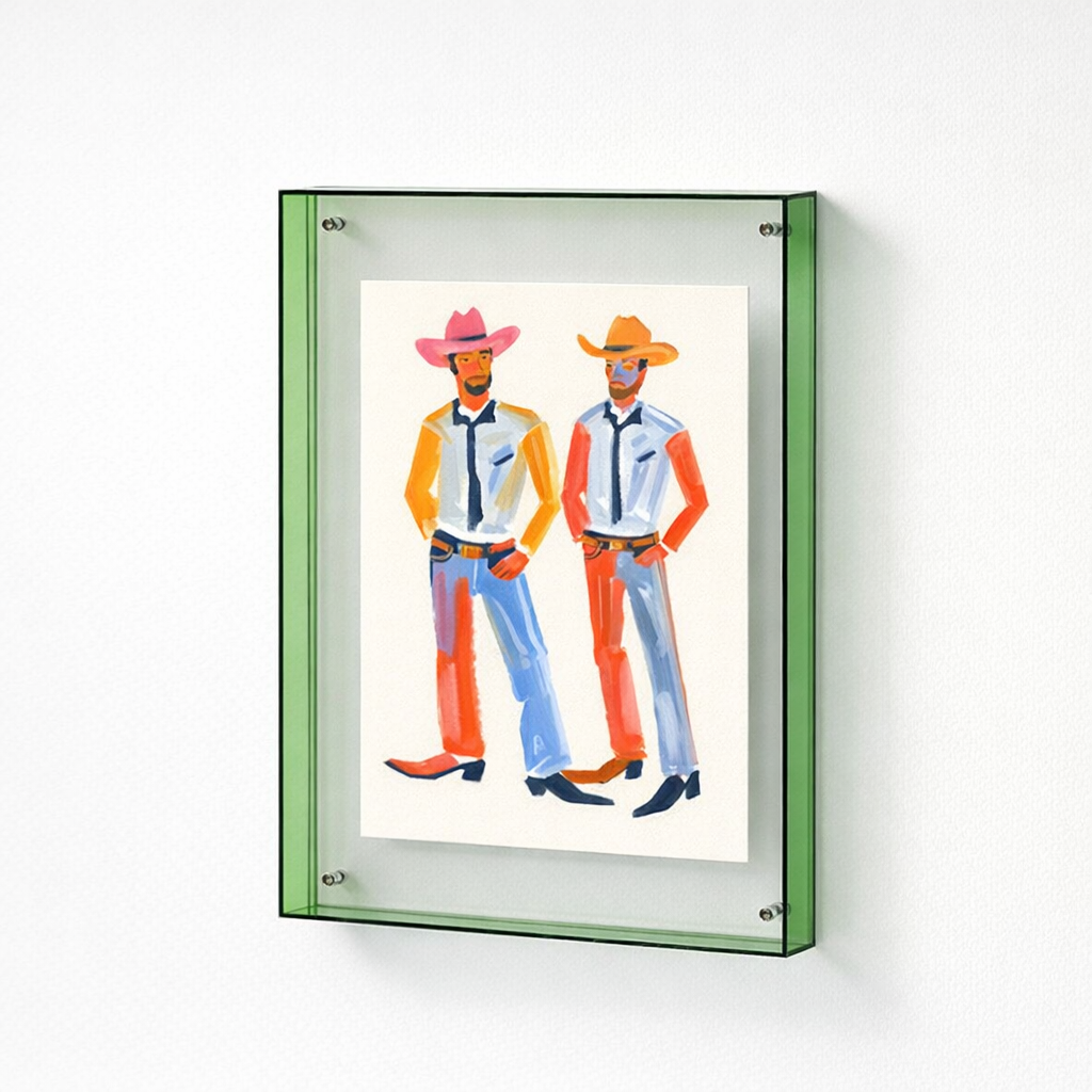 Acrylic Green Picture frame