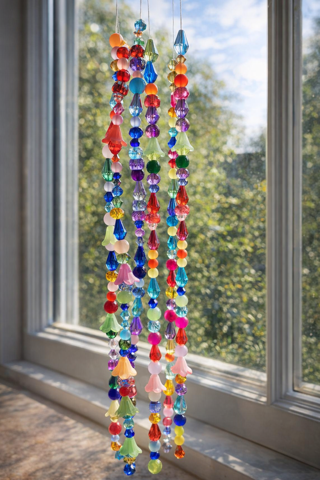 Hand made beaded sun catches