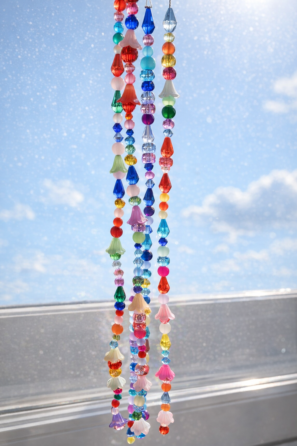 Hand made beaded sun catches