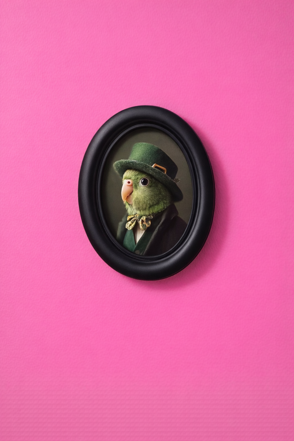 Green Parrot Wall Plaque