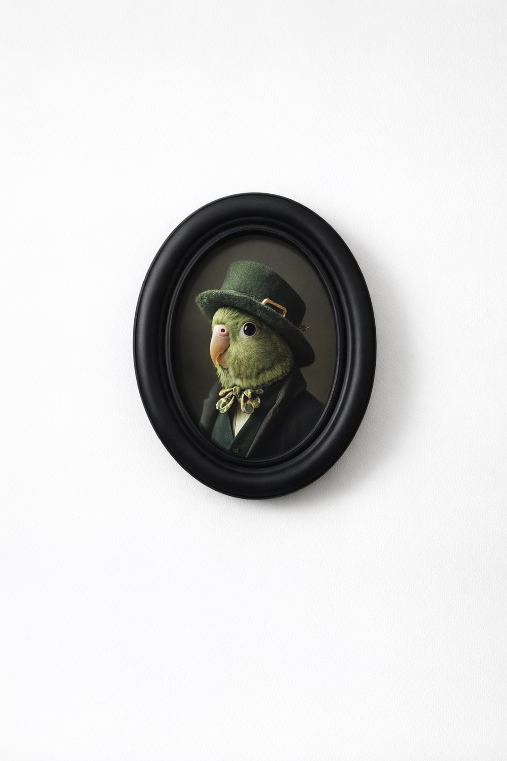Green Parrot Wall Plaque
