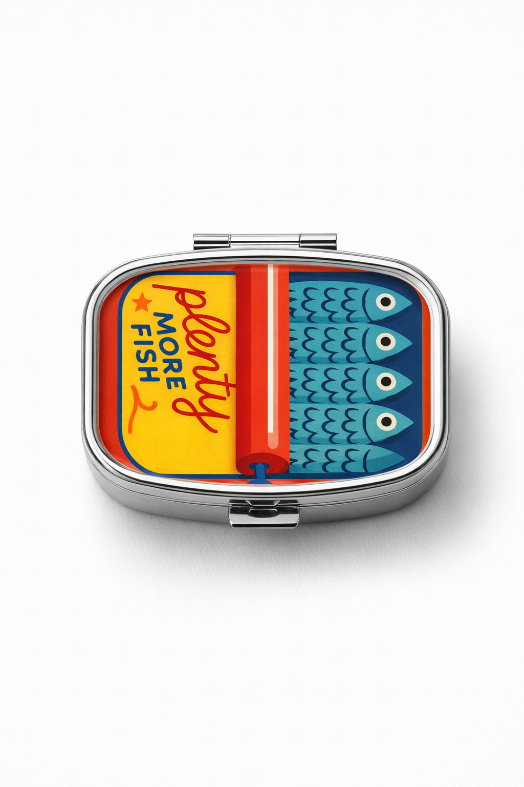 Red Sardine Mini Pill Box