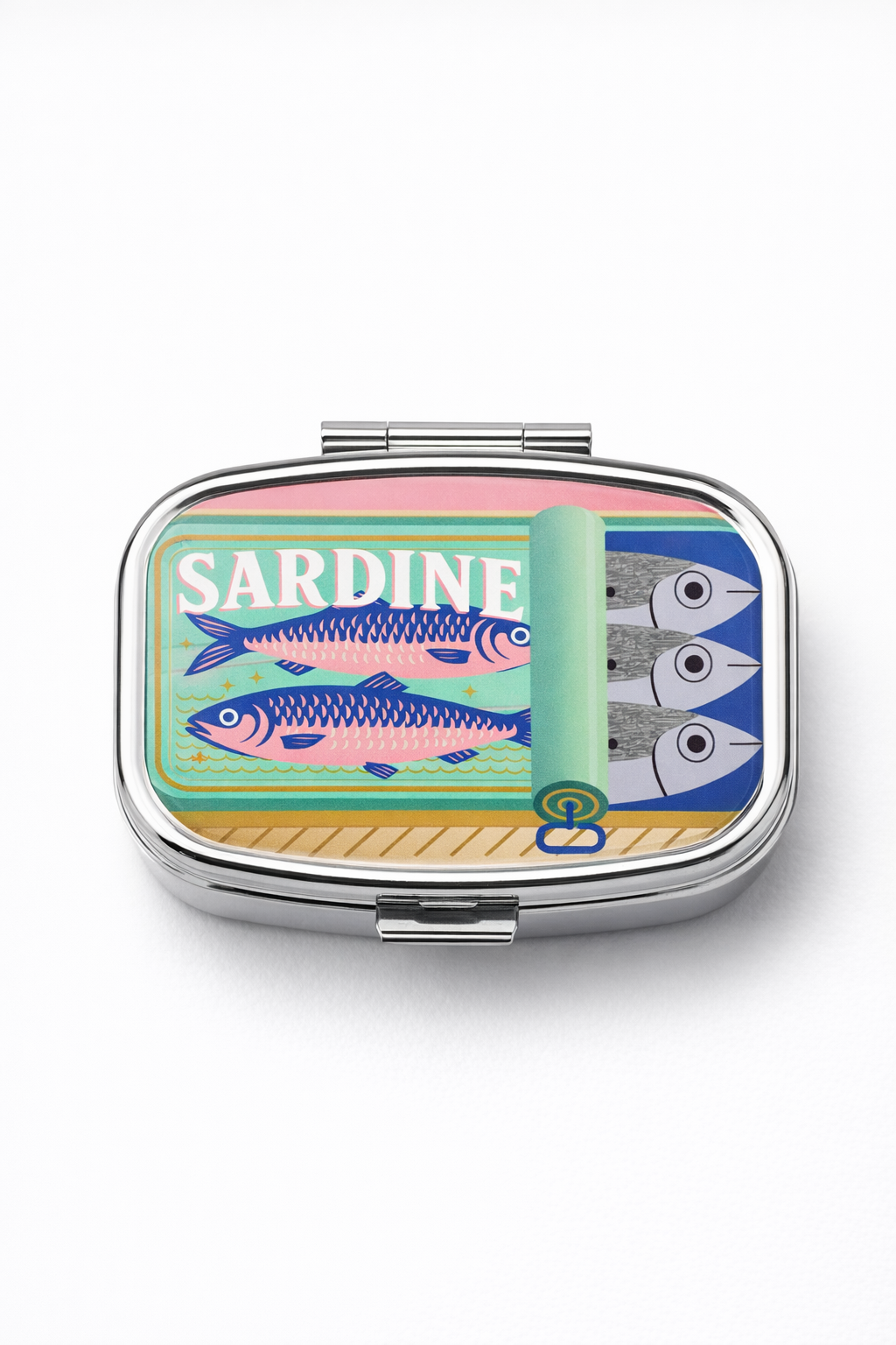 Mint Sardine Mini Pill Box