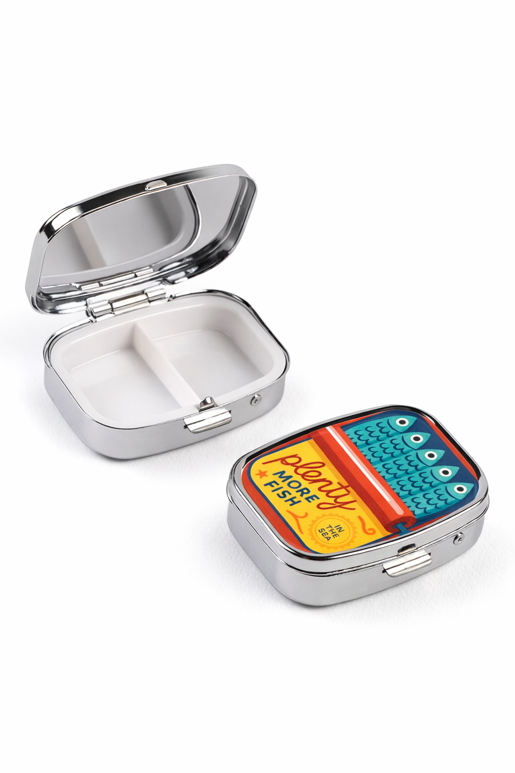 Red Sardine Mini Pill Box
