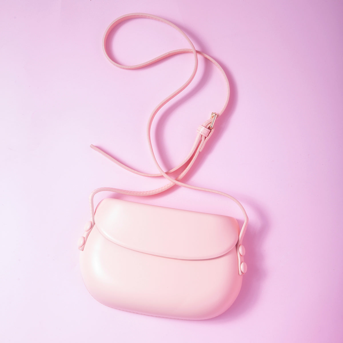 Button bag - mini retro cross body Peach-Top 30 Fashion-Little Fish Co.