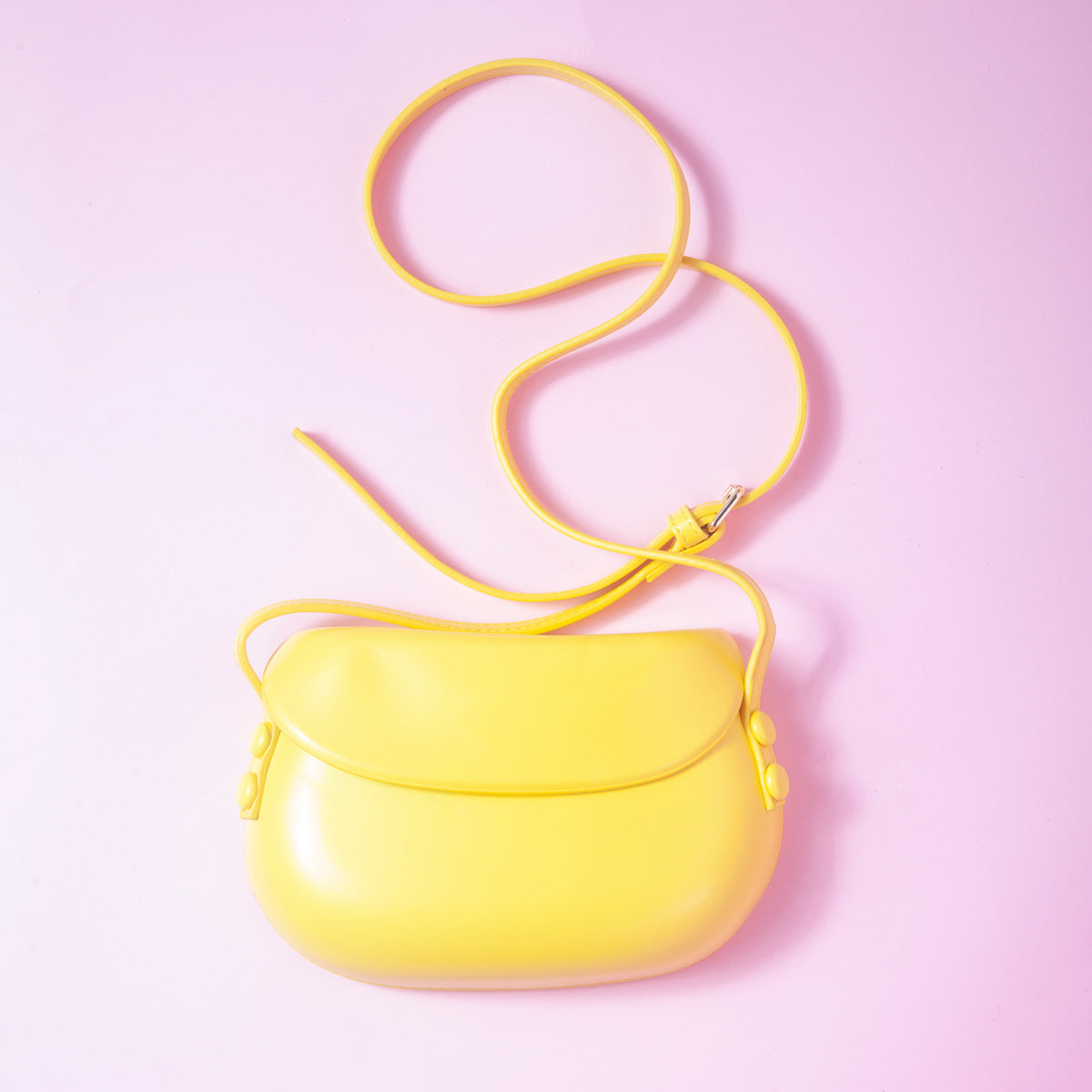 Button bag - mini retro cross body Yellow-Top 30 Fashion-Little Fish Co.
