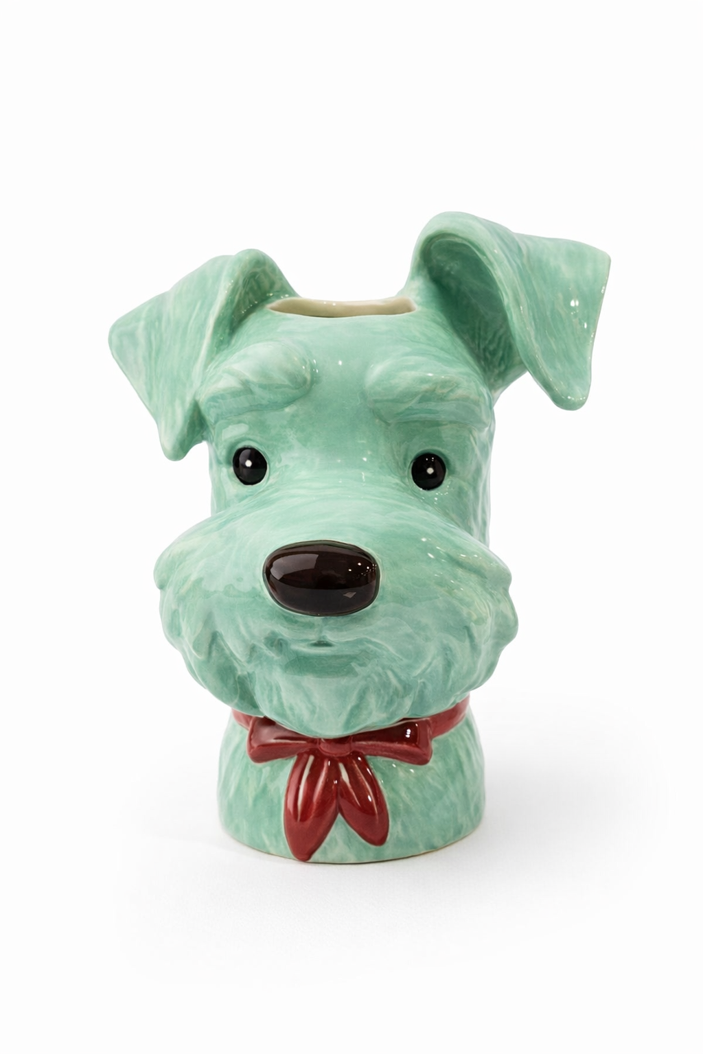 Green Dog Vase