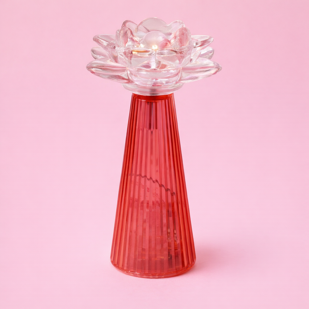 Liela LED floral lamp in Red